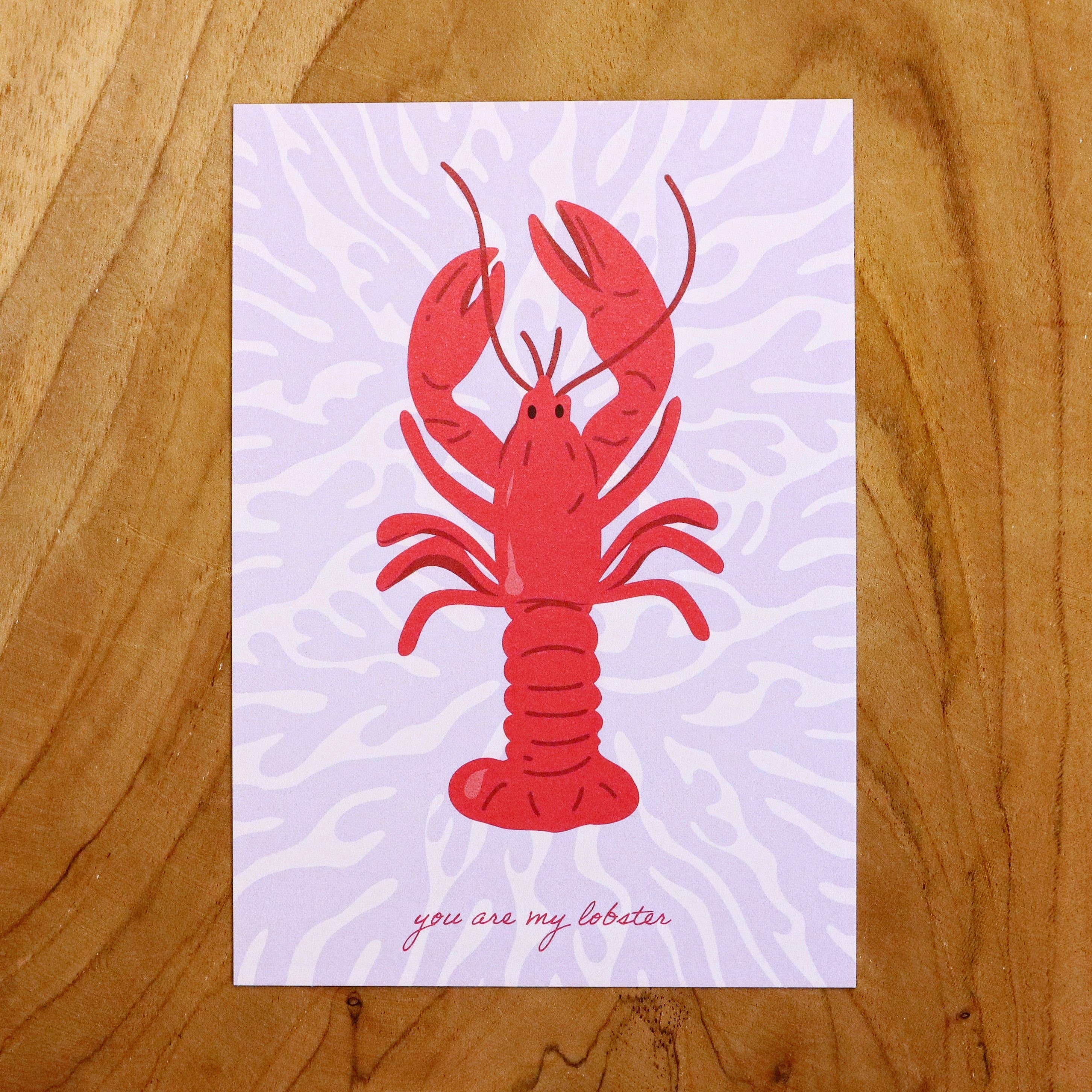 Kaart - you are my lobster