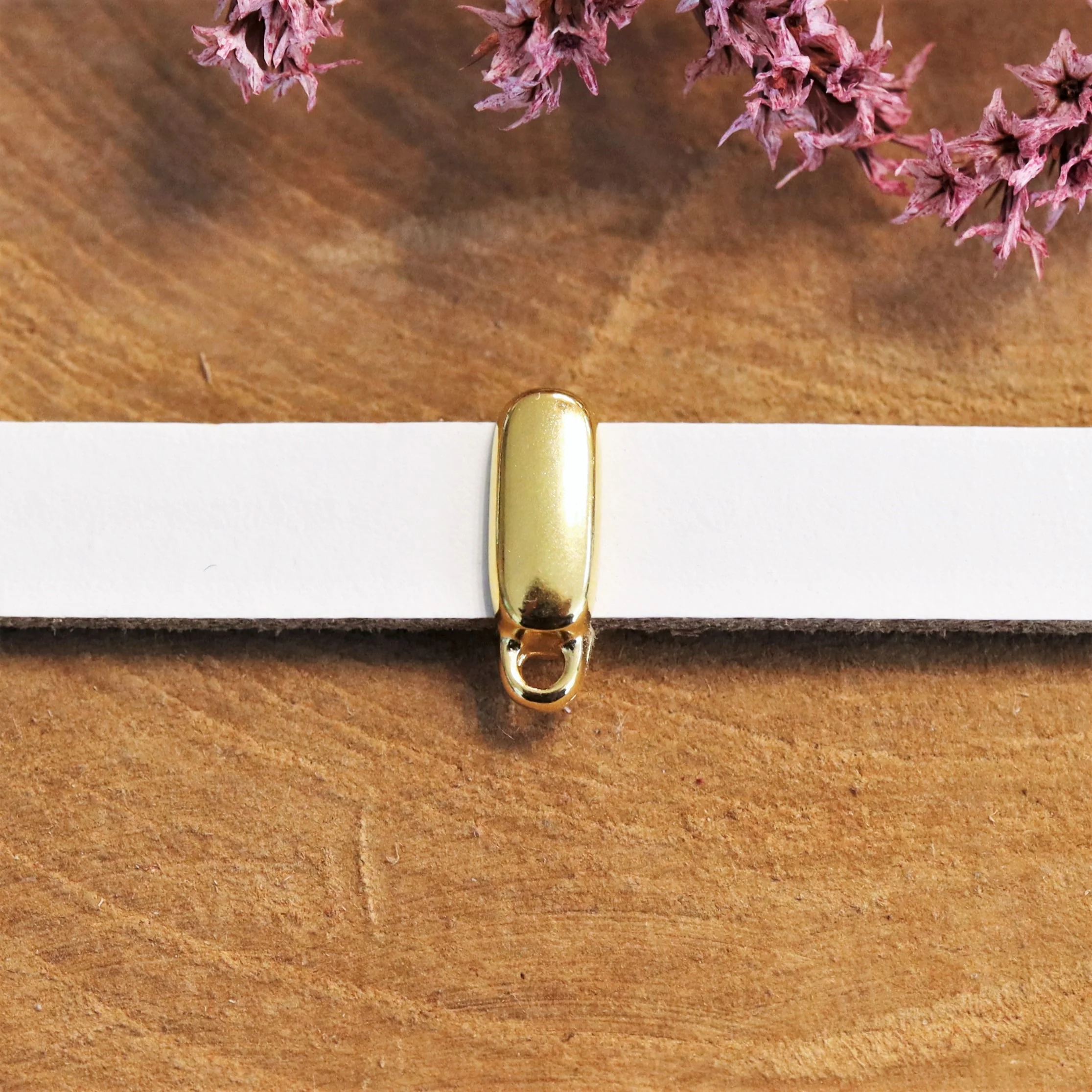 Schuiver 10 mm DQ GOUD met oogje